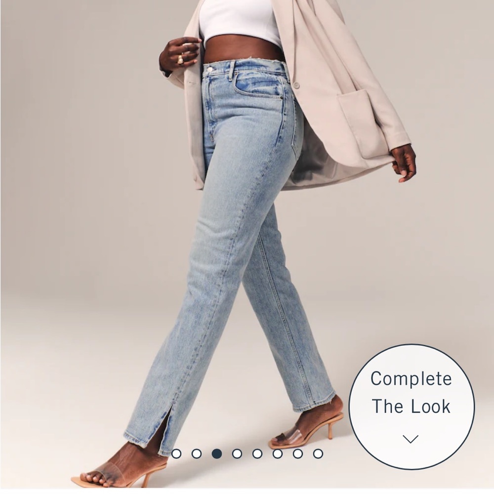 Abercrombie 90s straight ultra high rise jeans